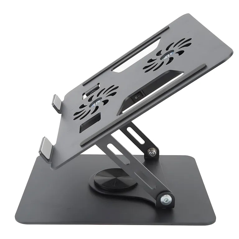 COOLER PARA LAPTOP GIRA 360° 2 VENTILADORES