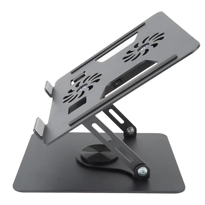 COOLER PARA LAPTOP GIRA 360° 2 VENTILADORES